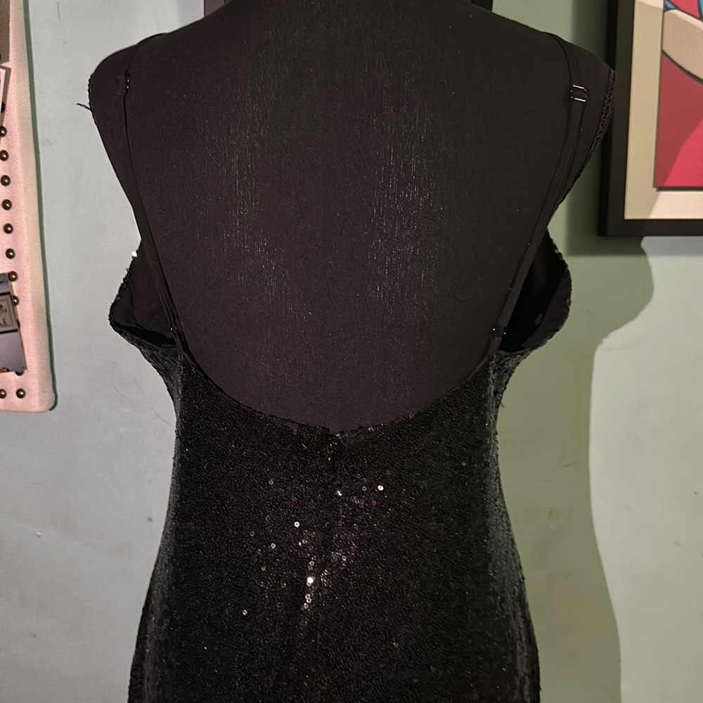 Black sequin dress, size M